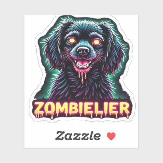 Cavalier King Charles Spaniel CKCS Zombie Dog Hall Aufkleber (Blatt)