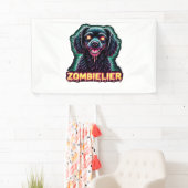 Cavalier King Charles Spaniel CKCS Zombie Dog Hall Banner (Insitu)