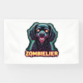 Cavalier King Charles Spaniel CKCS Zombie Dog Hall Banner (Horizontal)