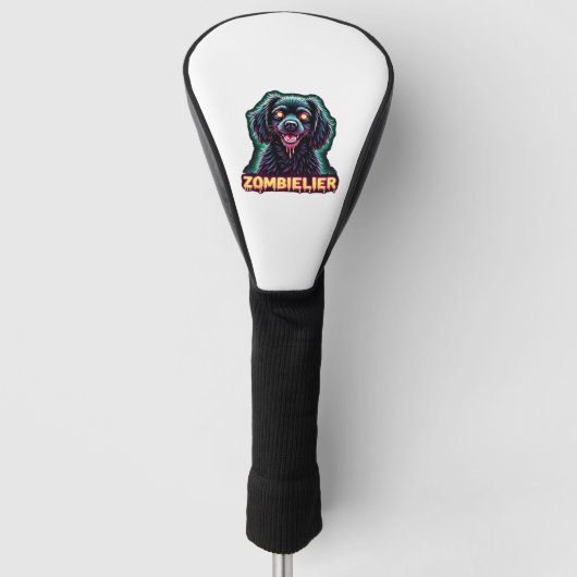 Cavalier King Charles Spaniel CKCS Zombie Dog Hall Golf Headcover (Vorderseite)