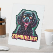 Cavalier King Charles Spaniel CKCS Zombie Dog Hall Sockelschild (In Situ)