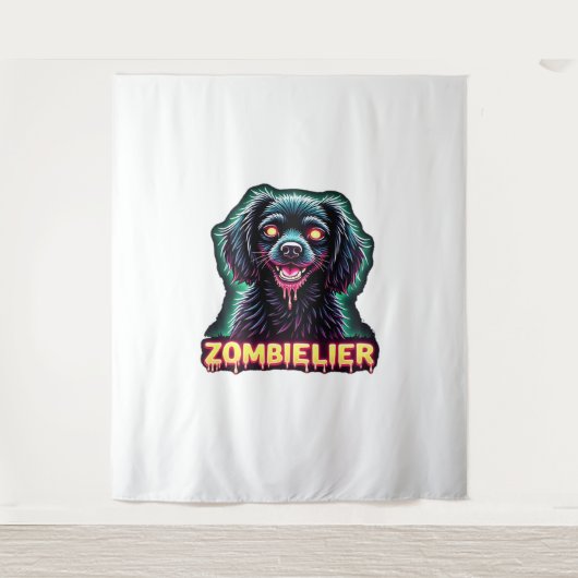 Cavalier King Charles Spaniel CKCS Zombie Dog Hall Wandteppich (Vorderseite)