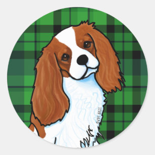 Cavalier King Charles Spaniel Classic Round Sticke Runder Aufkleber