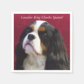 Cavalier King Charles Spaniel Cocktail Napkins Serviette (Vorderseite)