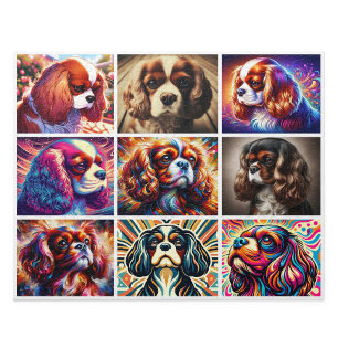 Cavalier King Charles Spaniel Collage-Puzzle Puzzle
