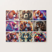 Cavalier King Charles Spaniel Collage-Puzzle Puzzle (Horizontal)