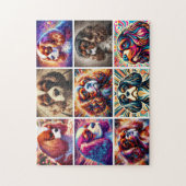 Cavalier King Charles Spaniel Collage-Puzzle Puzzle (Vertikal)