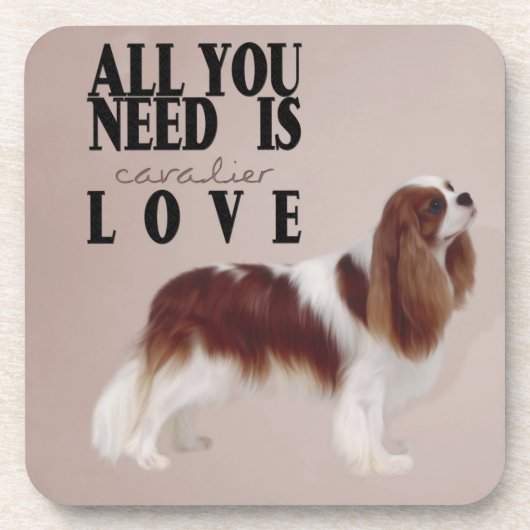 Cavalier King Charles Spaniel Cork Untersetzer (Vorderseite)