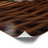 Cavalier King Charles Spaniel Cozy Basket Poster (Ecke)