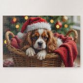 Cavalier King Charles Spaniel Cozy Basket Puzzle (Horizontal)