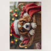 Cavalier King Charles Spaniel Cozy Basket Puzzle (Vertikal)