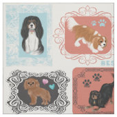 Cavalier King Charles Spaniel Design Stoff (Muster)