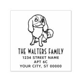 Cavalier King Charles Spaniel Dog #2 Namensadresse Permastempel (Design)