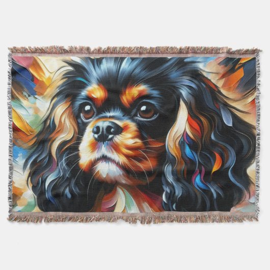 Cavalier King Charles Spaniel Dog Acrylic Print Decke (Vorderseite)