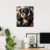 Cavalier King Charles Spaniel Dog Acrylic Print Poster (Heimbüro)