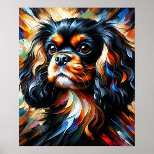 Cavalier King Charles Spaniel Dog Acrylic Print Poster (Vorne)
