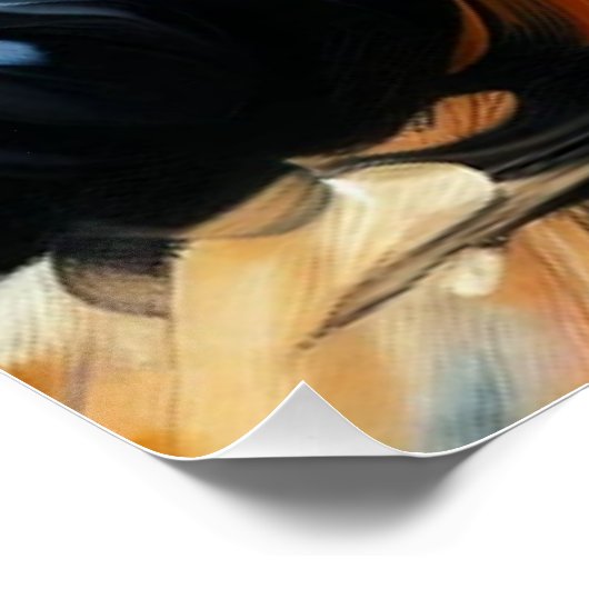 Cavalier King Charles Spaniel Dog Acrylic Print Poster (Ecke)