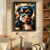 Cavalier King Charles Spaniel Dog Acrylic Print Poster