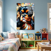 Cavalier King Charles Spaniel Dog Acrylic Print Poster