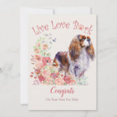 Cavalier King Charles Spaniel Dog Adoption, Gotcha Karte (Vorderseite)