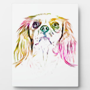 Cavalier King Charles Spaniel Dog Art Painting Fotoplatte