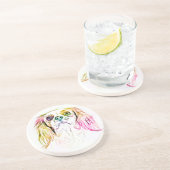 Cavalier King Charles Spaniel Dog Art Painting Getränkeuntersetzer (Seite)