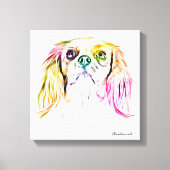 Cavalier King Charles Spaniel Dog Art Painting Leinwanddruck (Vorderseite)