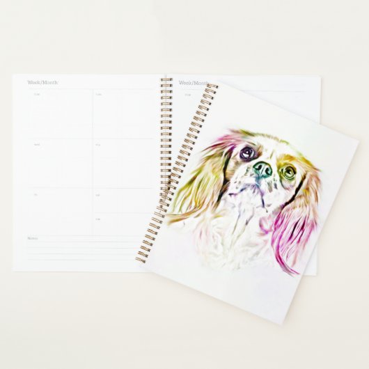 Cavalier King Charles Spaniel Dog Art Painting Planer (Anzeige)