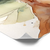 Cavalier King Charles Spaniel - Dog Art Print Poster (Ecke)