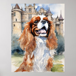 Cavalier King Charles Spaniel - Dog Art Print Poster