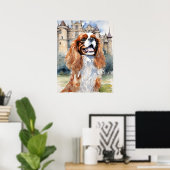 Cavalier King Charles Spaniel - Dog Art Print Poster (Heimbüro)