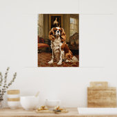 Cavalier King Charles Spaniel - Dog Art Print Poster (Küche)