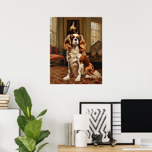 Cavalier King Charles Spaniel - Dog Art Print Poster (Heimbüro)
