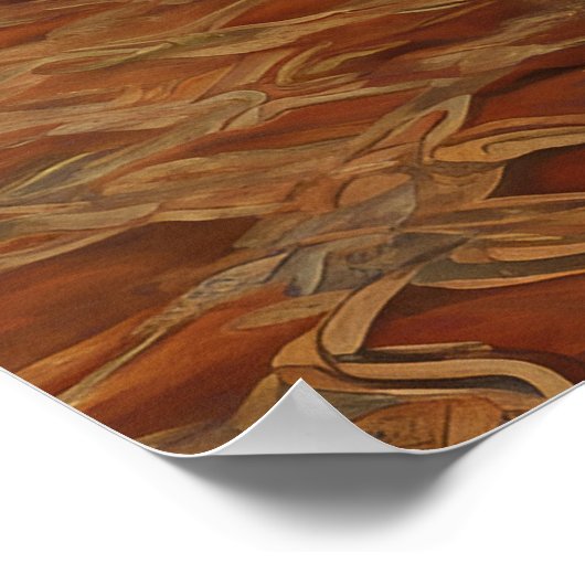 Cavalier King Charles Spaniel - Dog Art Print Poster (Ecke)