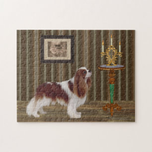 Cavalier King Charles Spaniel Dog Art Puzzle
