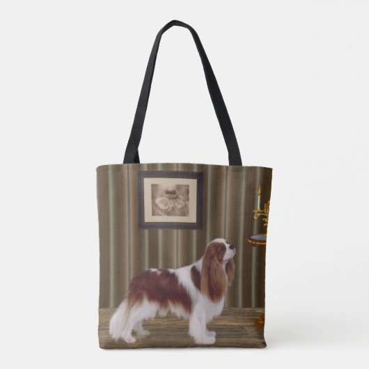 Cavalier King Charles Spaniel Dog Art Tasche (Rückseite)