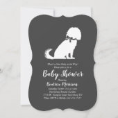 Cavalier King Charles Spaniel Dog Baby Shower Einladung (Vorderseite)