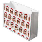 Cavalier King Charles Spaniel Dog Breed Christmas Große Geschenktüte (Vorderseite Schrägansicht)