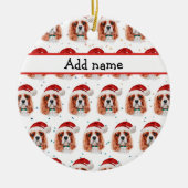 Cavalier King Charles Spaniel Dog Breed Christmas Keramik Ornament (Vorne)
