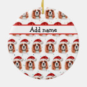 Cavalier King Charles Spaniel Dog Breed Christmas Keramik Ornament (Hinten)