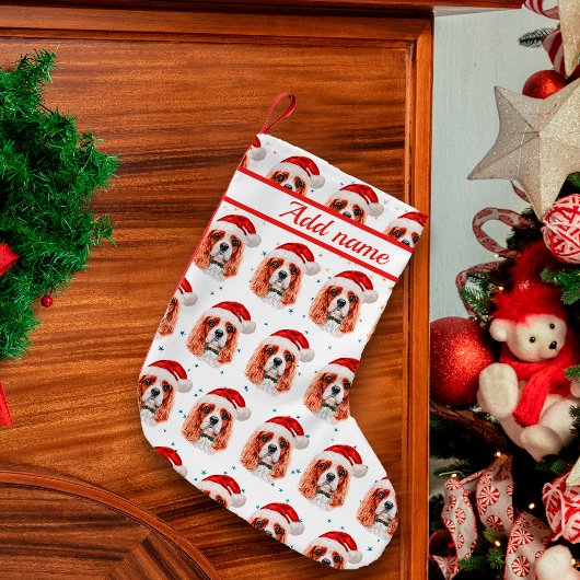 Cavalier King Charles Spaniel Dog Breed Christmas Kleiner Weihnachtsstrumpf
