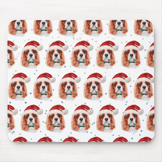 Cavalier King Charles Spaniel Dog Breed Christmas Mousepad (Vorne)