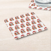 Cavalier King Charles Spaniel Dog Breed Christmas Rechteckiger Pappuntersetzer (angewinkelt)