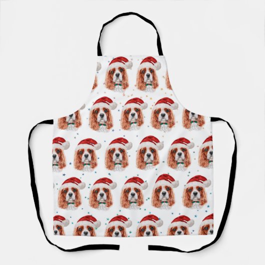 Cavalier King Charles Spaniel Dog Breed Christmas Schürze (Vorderseite)