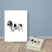Cavalier King Charles Spaniel Dog Breed Gummistempel