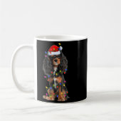 Cavalier King Charles Spaniel Dog Christmas Lights Kaffeetasse (Links)
