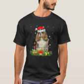 Cavalier King Charles Spaniel Dog Christmas Lights T-Shirt (Vorderseite)