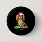 Cavalier King Charles Spaniel Dog Christmas Orname Button (Vorderseite)