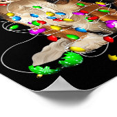 Cavalier King Charles Spaniel Dog Christmas Orname Poster (Ecke)