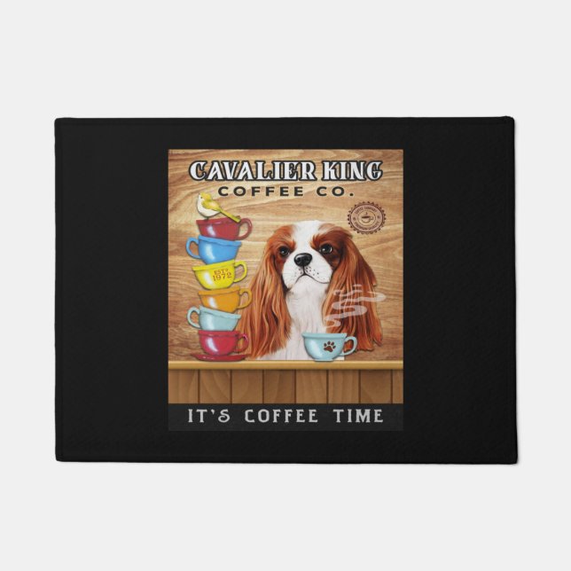 Cavalier King Charles Spaniel Dog Coffee Fußmatte (Vorderseite)